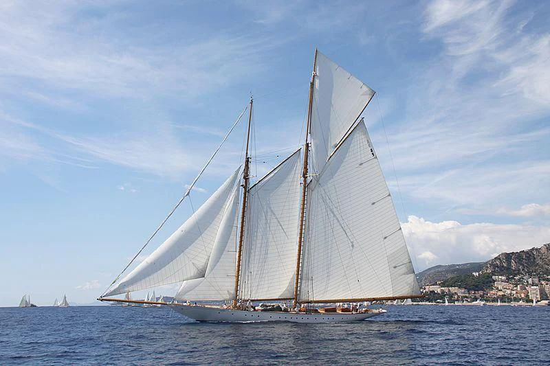 a sailboat on the water aboard ELENA OF LONDON Yacht for Sale