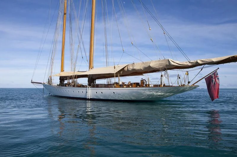 a boat with people on it aboard ELENA OF LONDON Yacht for Sale
