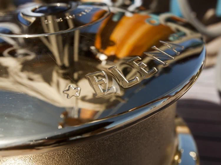 a close-up of a car engine aboard ELENA OF LONDON Yacht for Sale