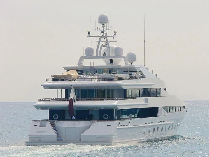 a boat on the water aboard CONSTELLATION Yacht for Sale