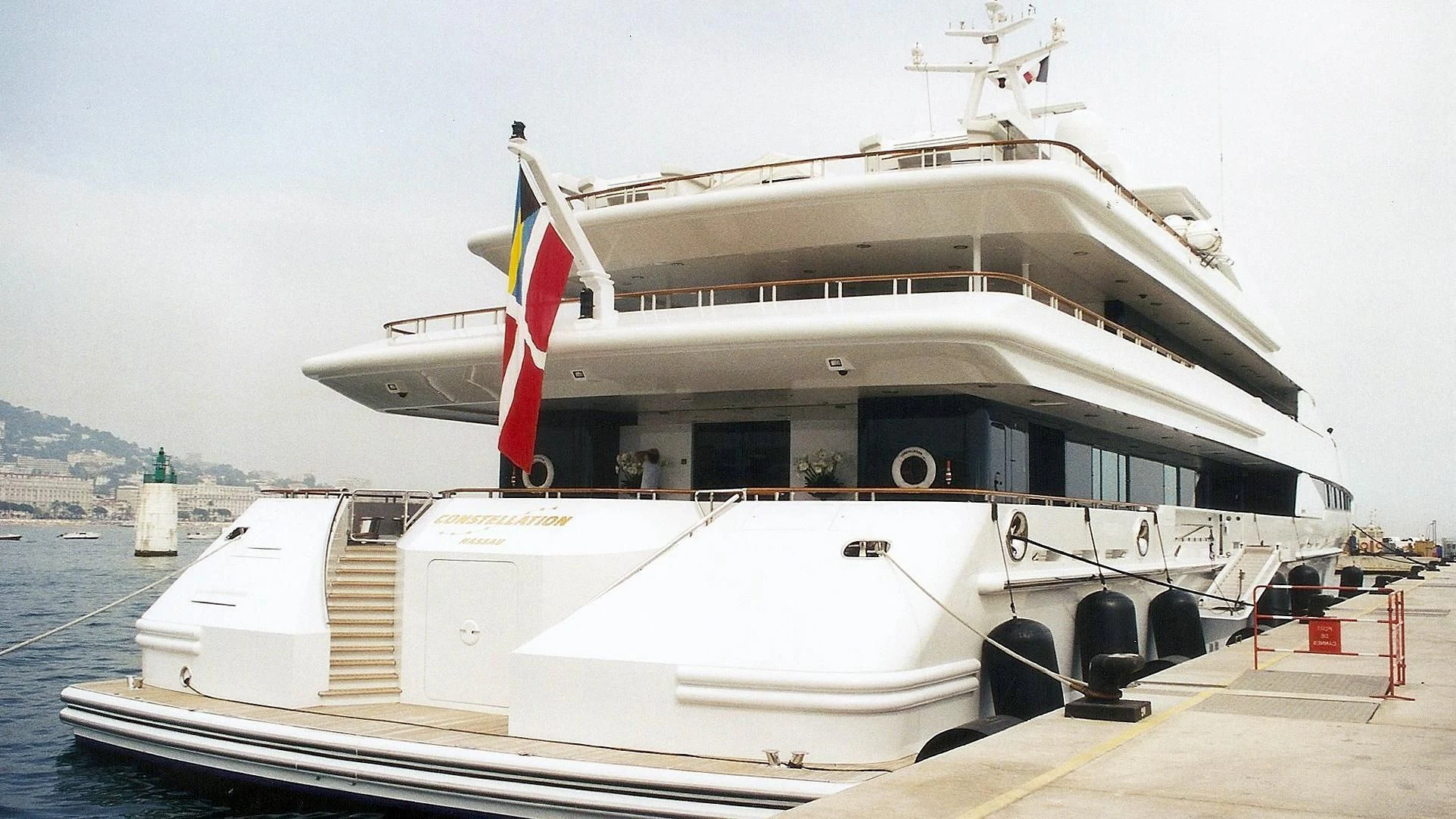 a boat on the water aboard CONSTELLATION Yacht for Sale