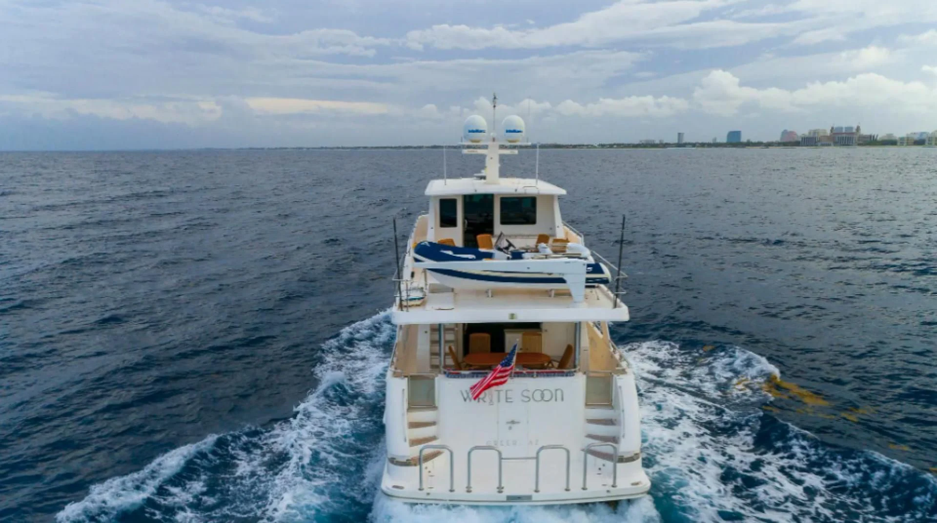 a boat in the water aboard WRITE SOON Yacht for Sale