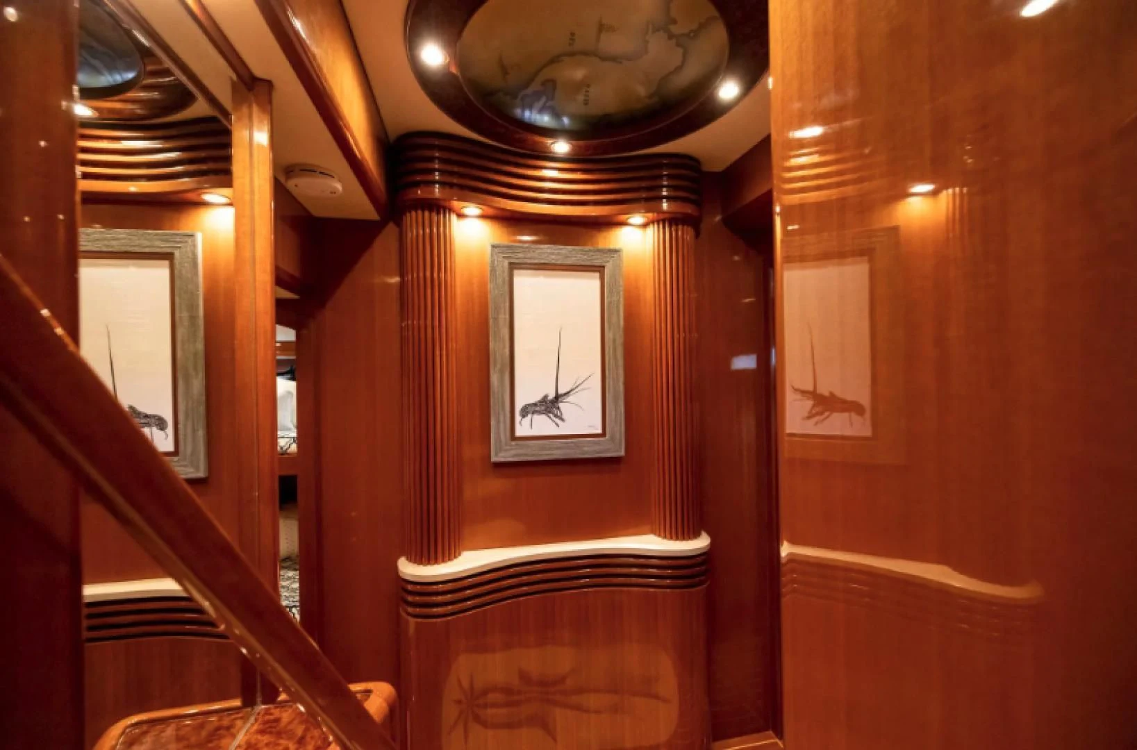 a mirror on a wall aboard WRITE SOON Yacht for Sale