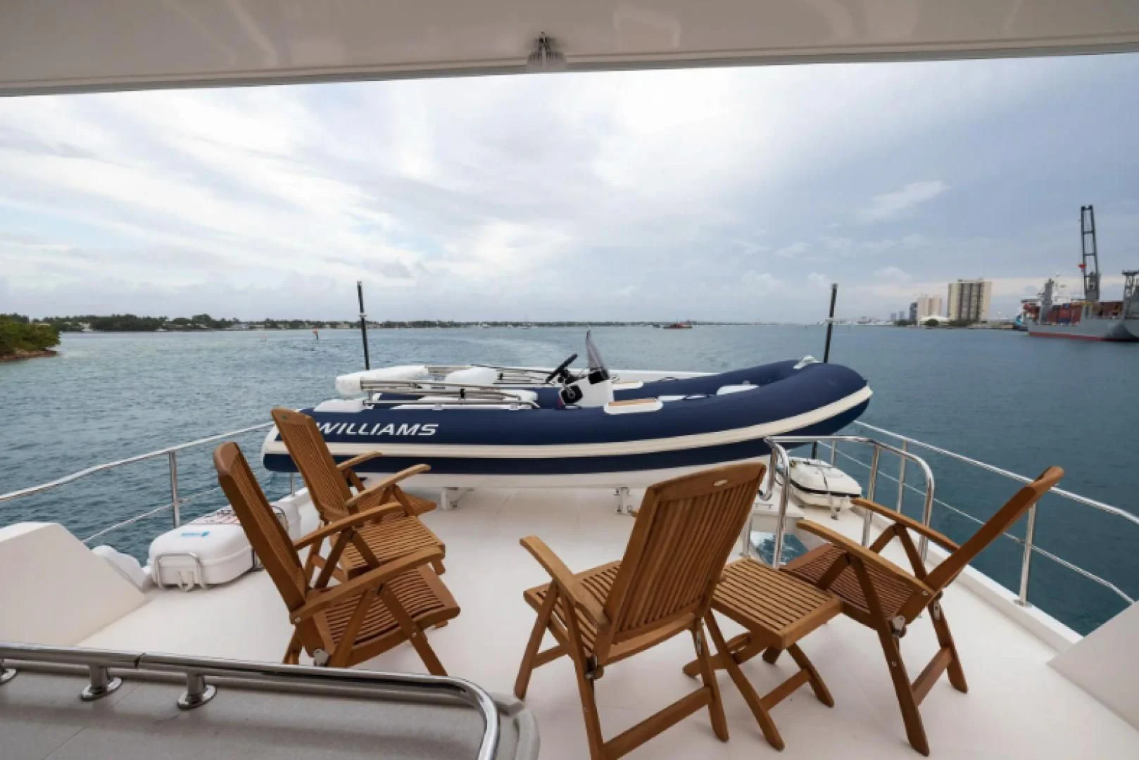 a boat on the water aboard WRITE SOON Yacht for Sale