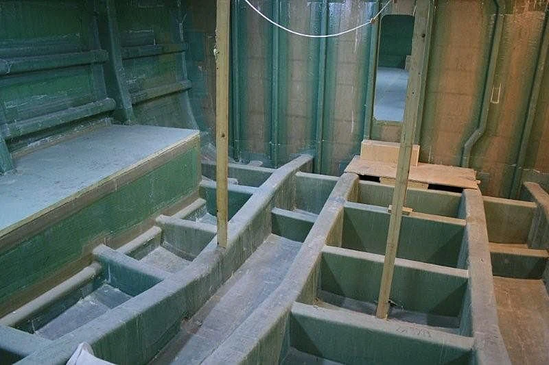 a group of wooden stairs aboard FARMONT/PEER GYNT 38M Yacht for Sale