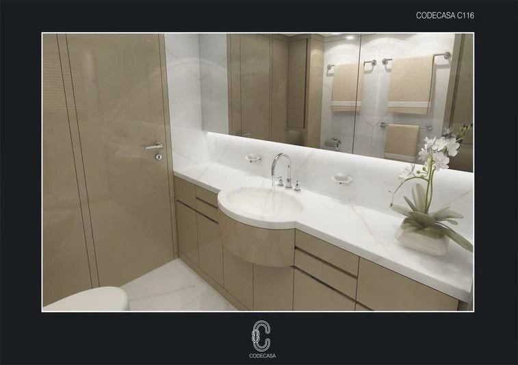 a bathroom with a large mirror aboard ATLAS Yacht for Sale