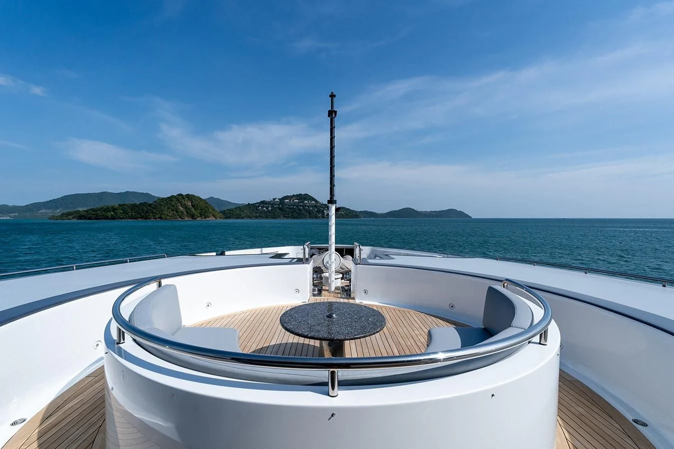 a boat on a body of water aboard ATLAS Yacht for Sale