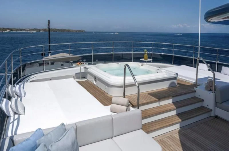 a boat on the water aboard ATLAS Yacht for Sale