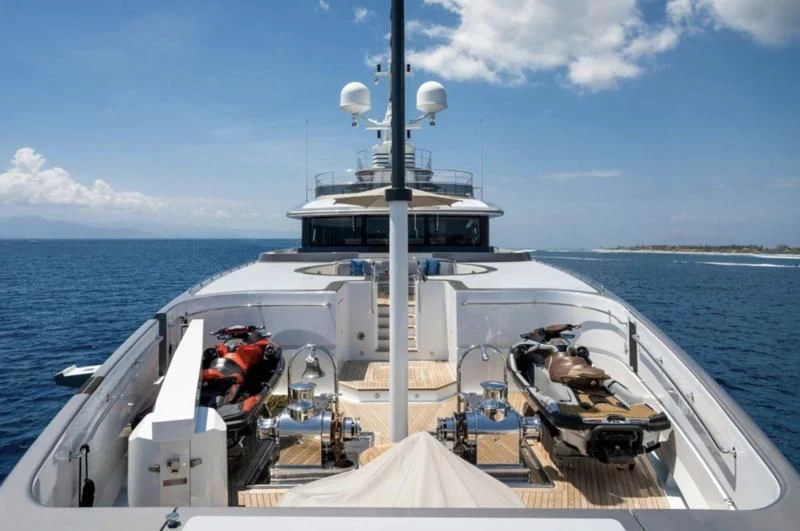 a boat on the water aboard ATLAS Yacht for Sale