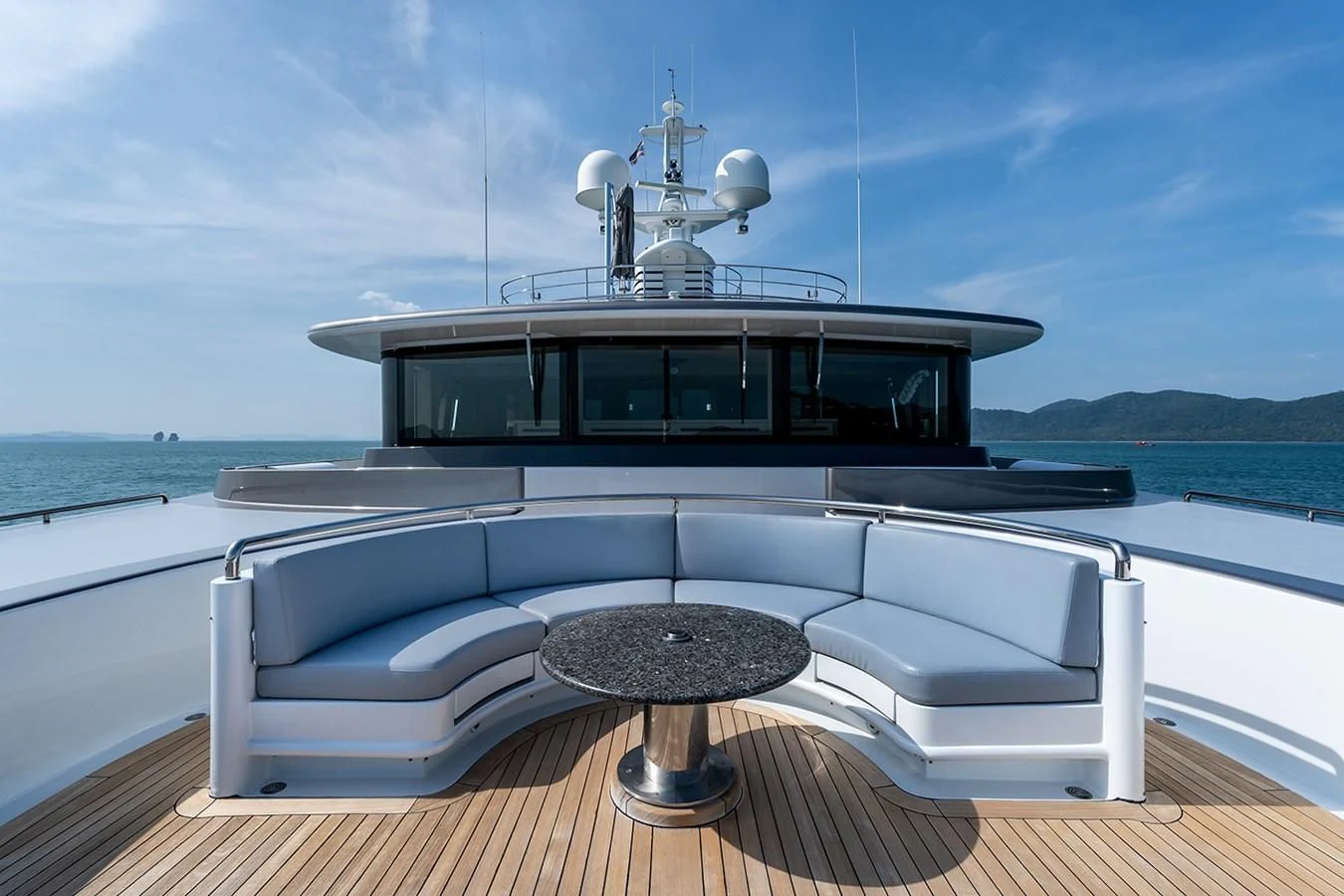a boat on the water aboard ATLAS Yacht for Sale