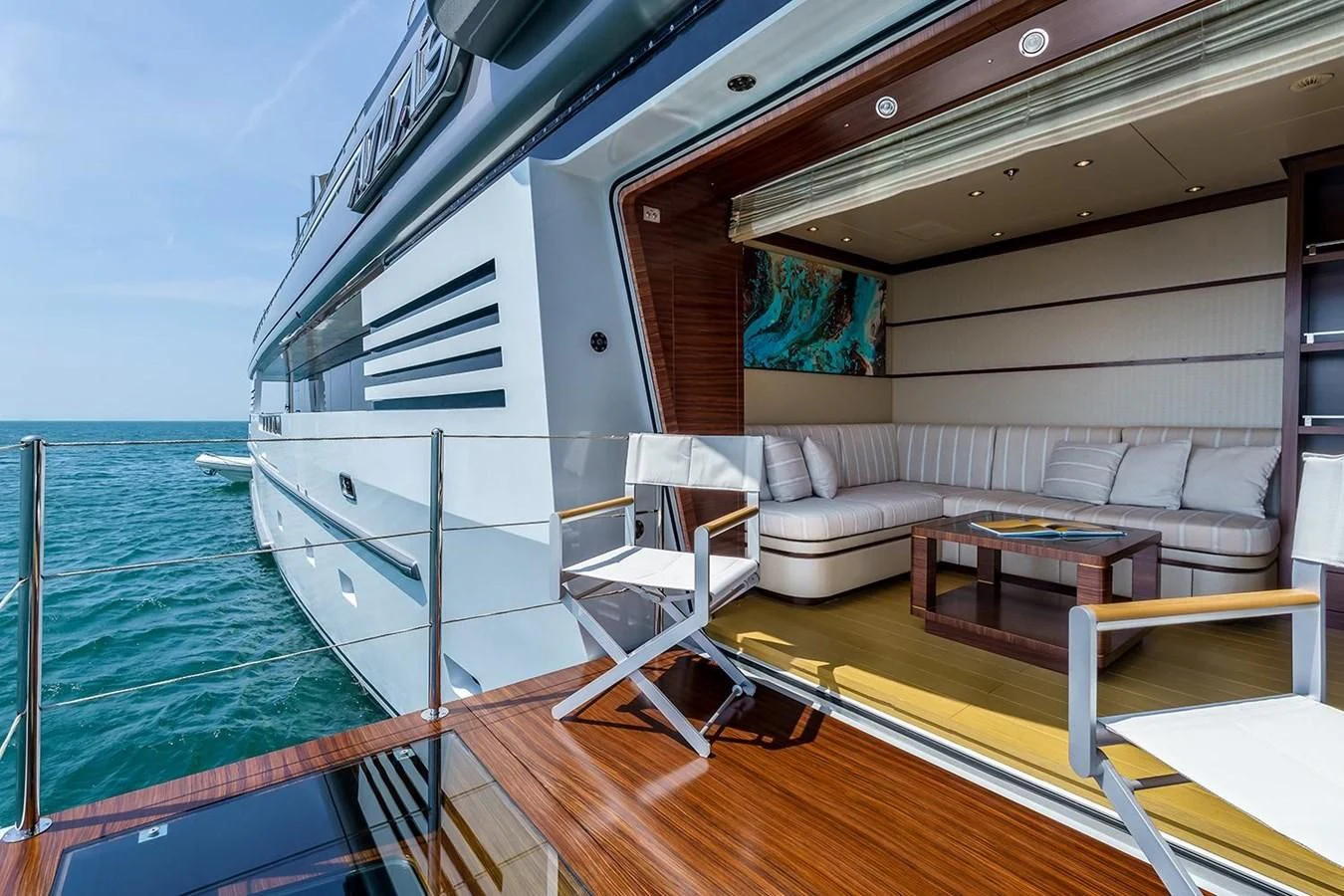 a boat on the water aboard ATLAS Yacht for Sale