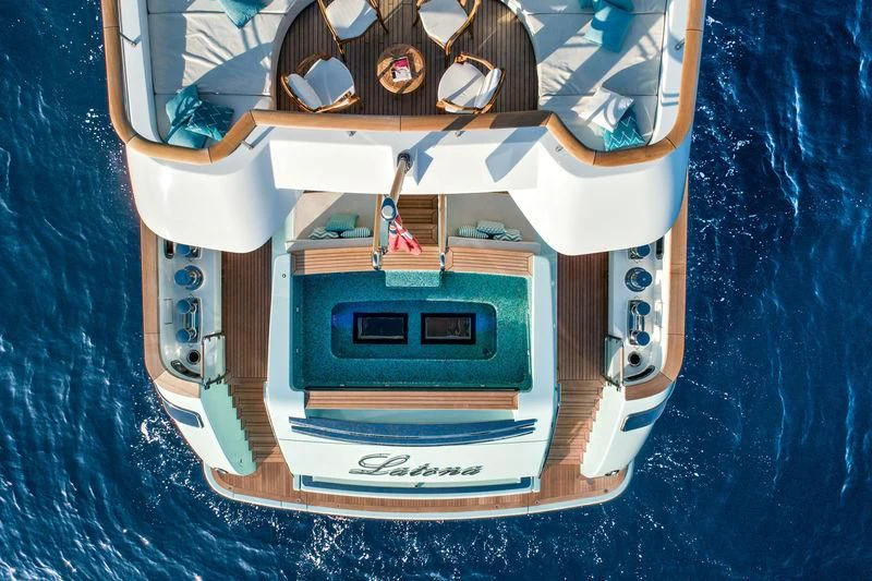 a model of a space ship aboard LATONA Yacht for Sale