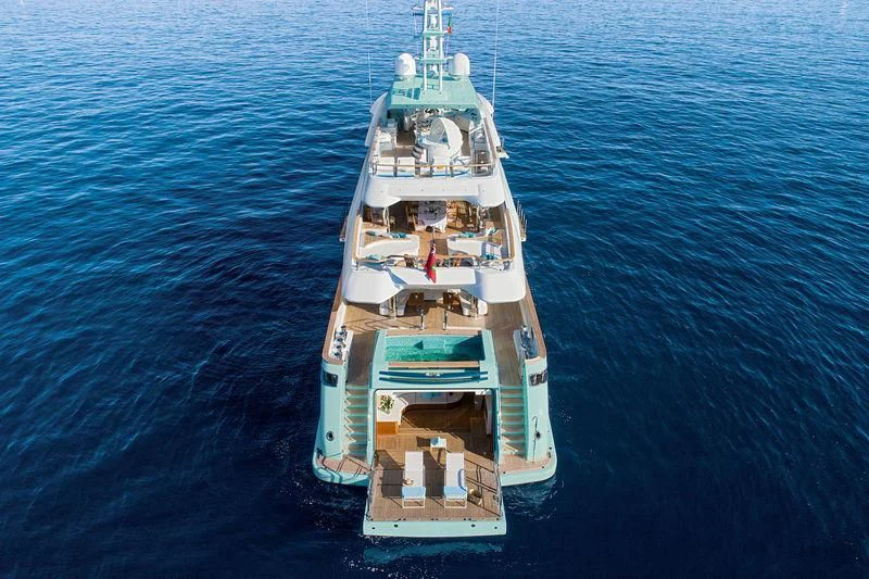 a ship in the water aboard LATONA Yacht for Sale