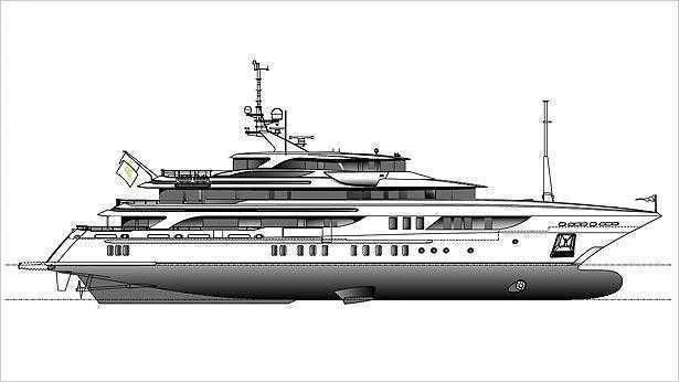 a black and white photo of a ship aboard AELIA Yacht for Sale