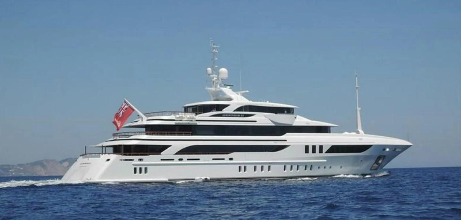 a large white yacht aboard AELIA Yacht for Sale