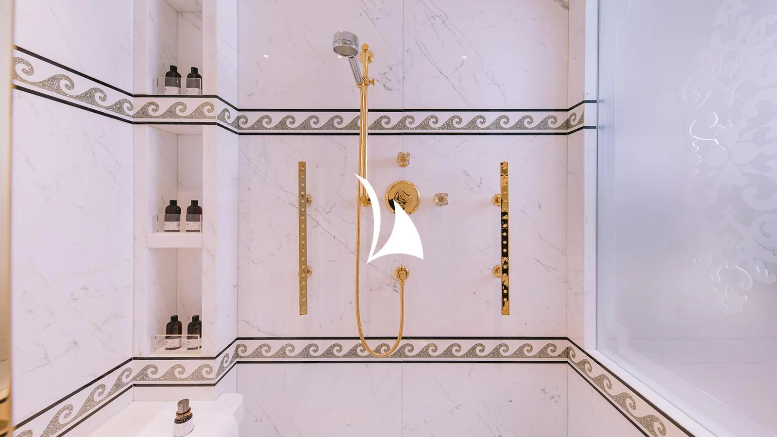 a white board with wires aboard AELIA Yacht for Sale