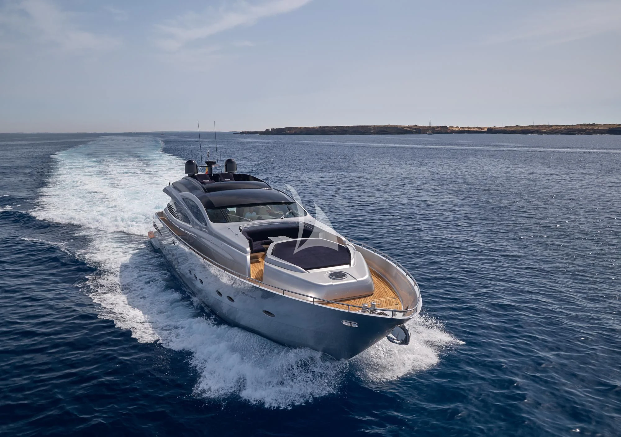 a boat on the water aboard DANZAS Yacht for Sale