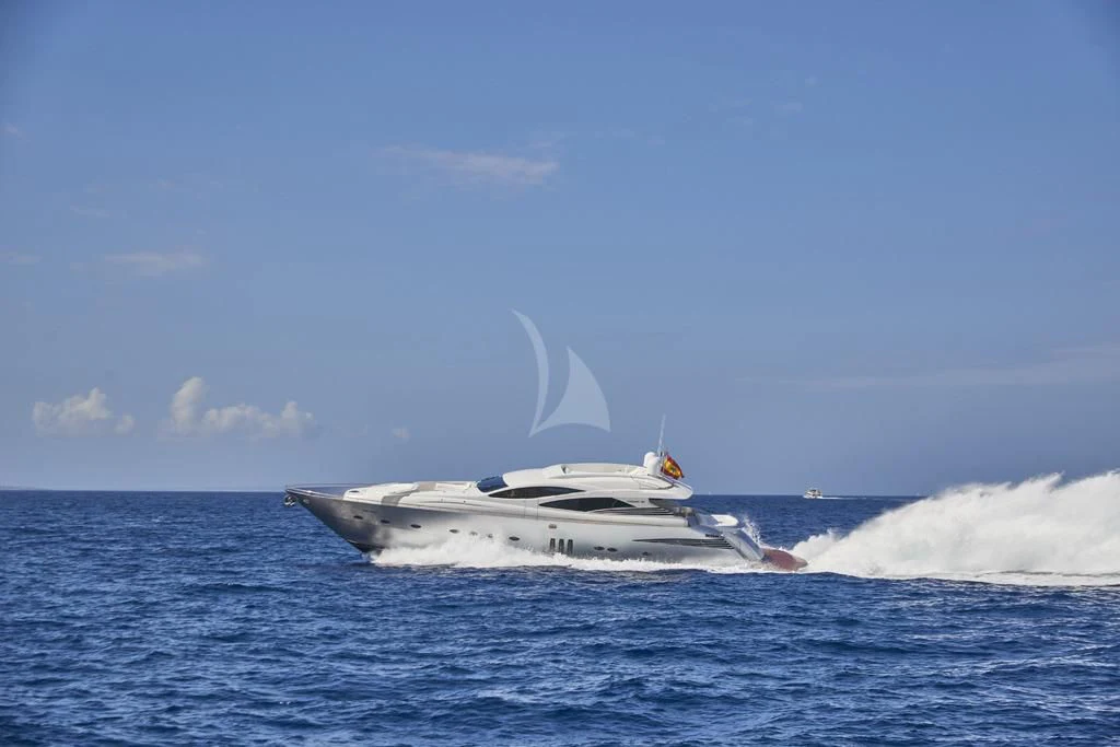 a boat in the water aboard DANZAS Yacht for Sale