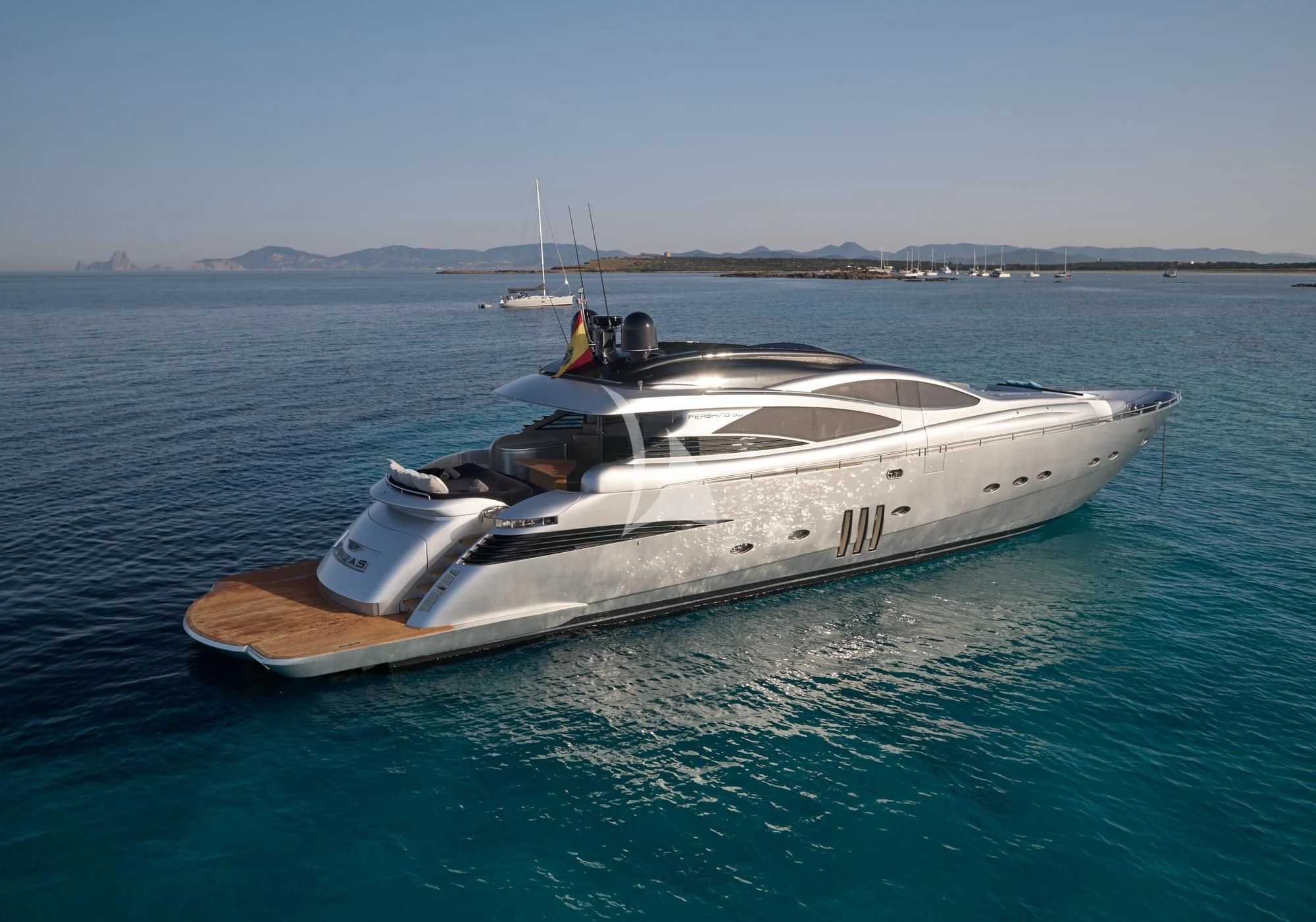 a boat in the water aboard DANZAS Yacht for Sale