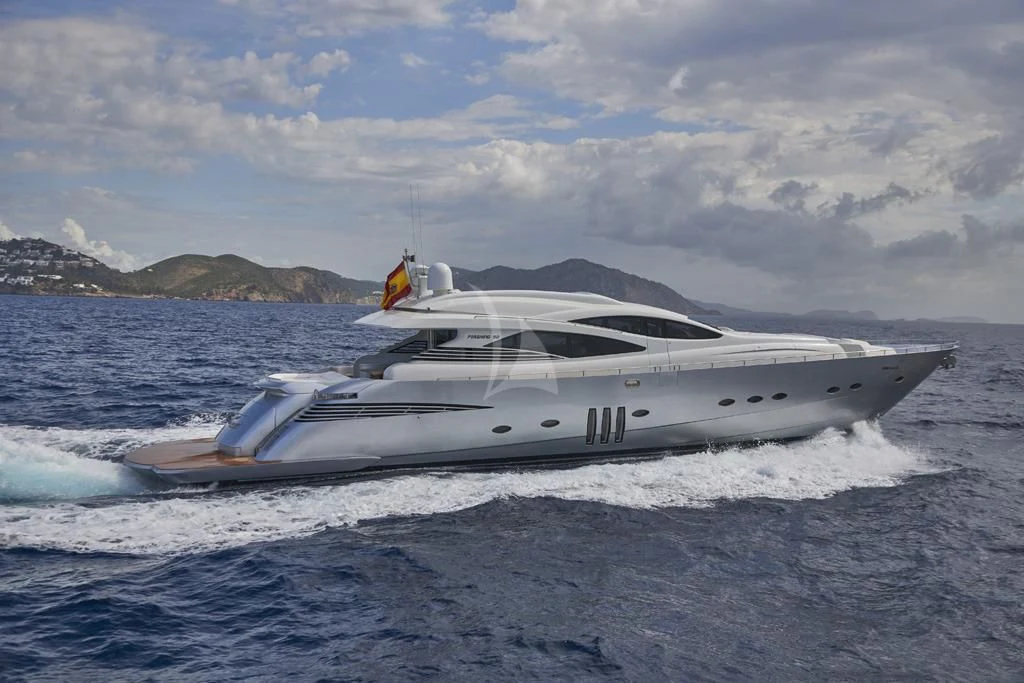 a boat on the water aboard DANZAS Yacht for Sale