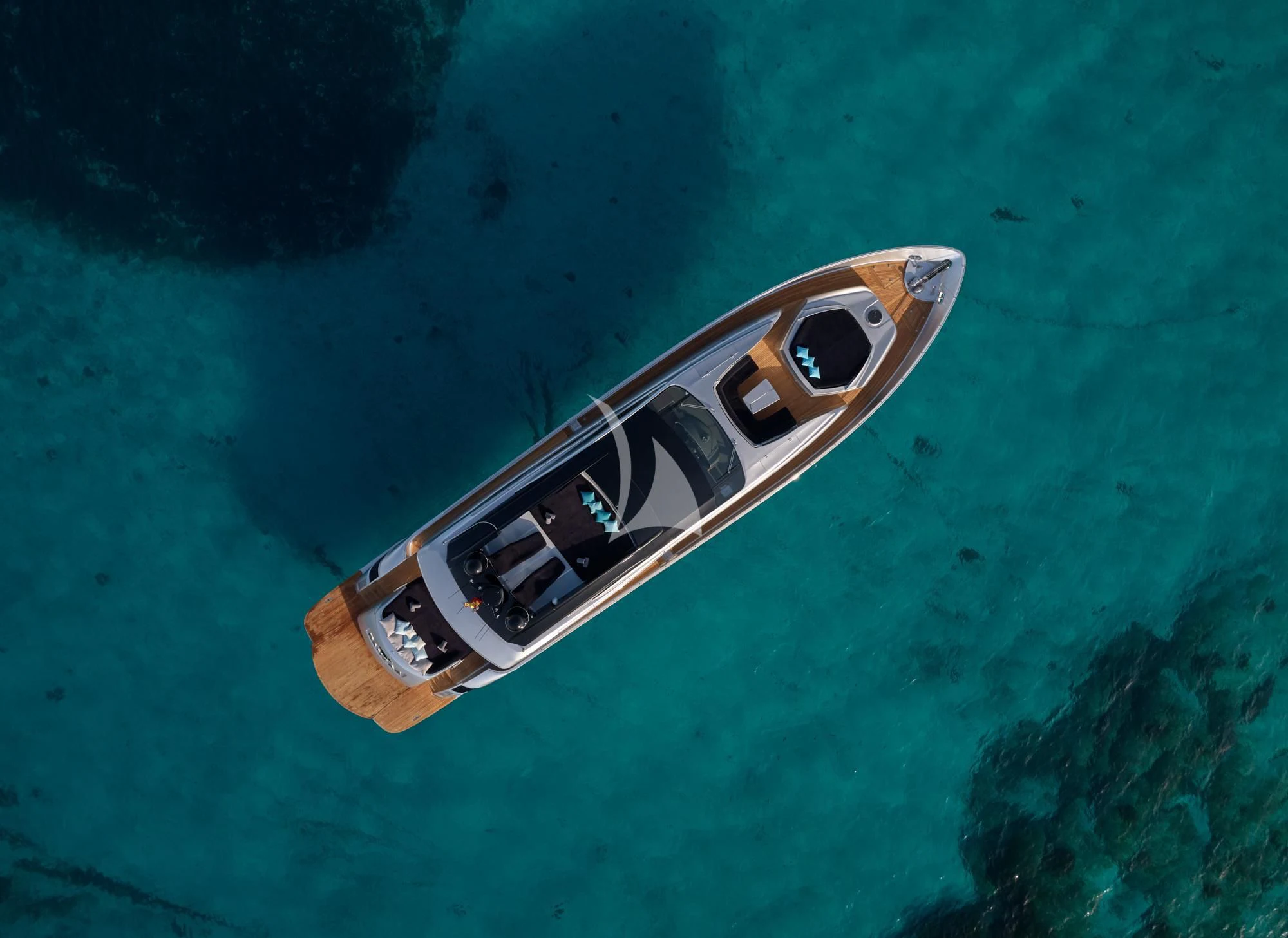 a satellite in the water aboard DANZAS Yacht for Sale