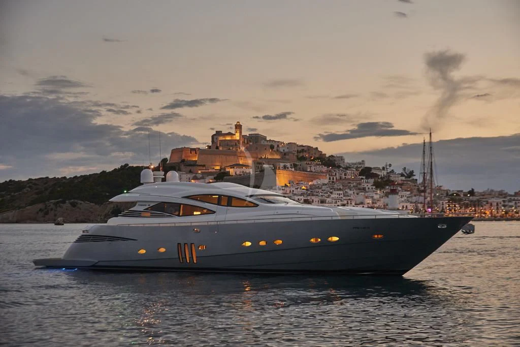 a boat on the water aboard DANZAS Yacht for Sale