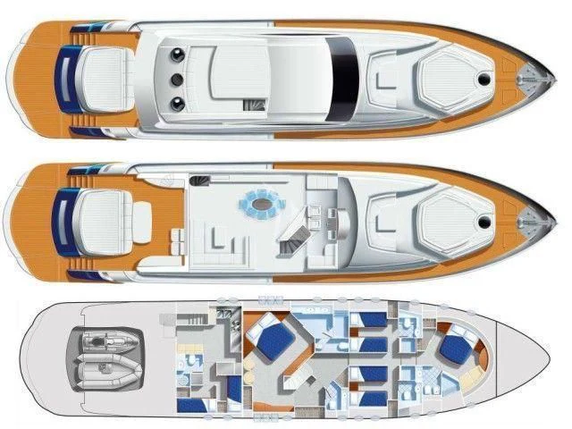 diagram aboard DANZAS Yacht for Sale