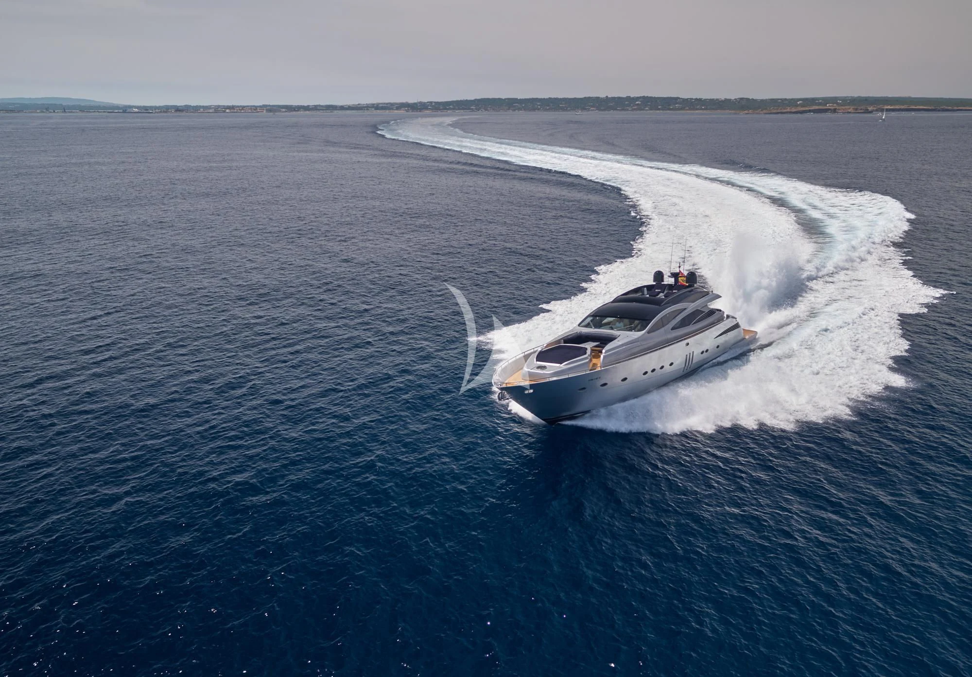 a boat on the water aboard DANZAS Yacht for Sale