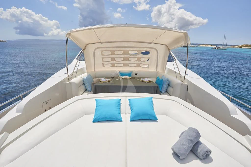 a boat on the water aboard DANZAS Yacht for Sale
