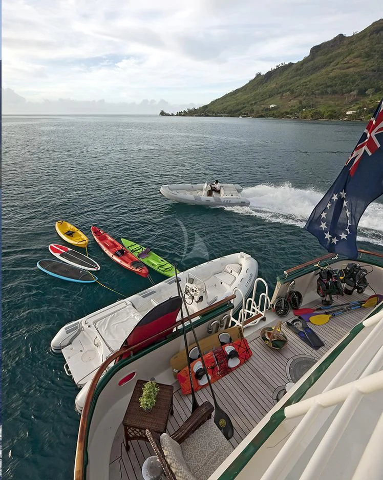 boats on the water aboard ASKARI Yacht for Sale