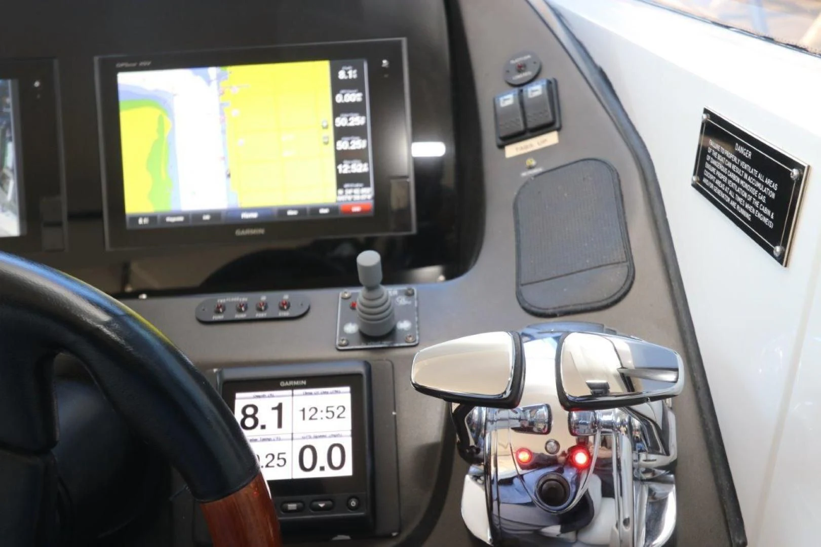a dashboard of a car aboard SECOND THOUGHTS Yacht for Sale