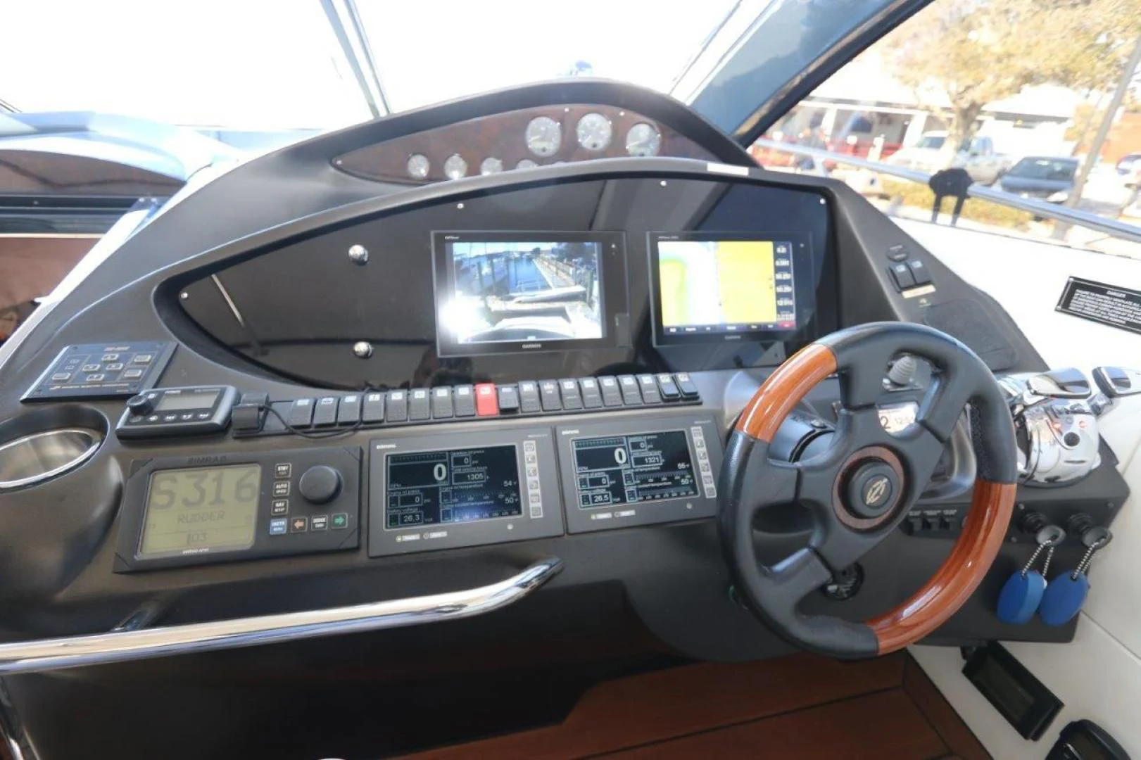 the inside of a car aboard SECOND THOUGHTS Yacht for Sale
