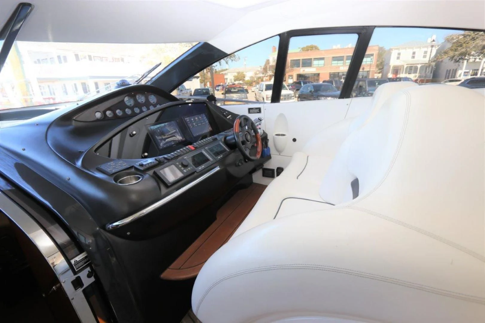 the inside of a car aboard SECOND THOUGHTS Yacht for Sale