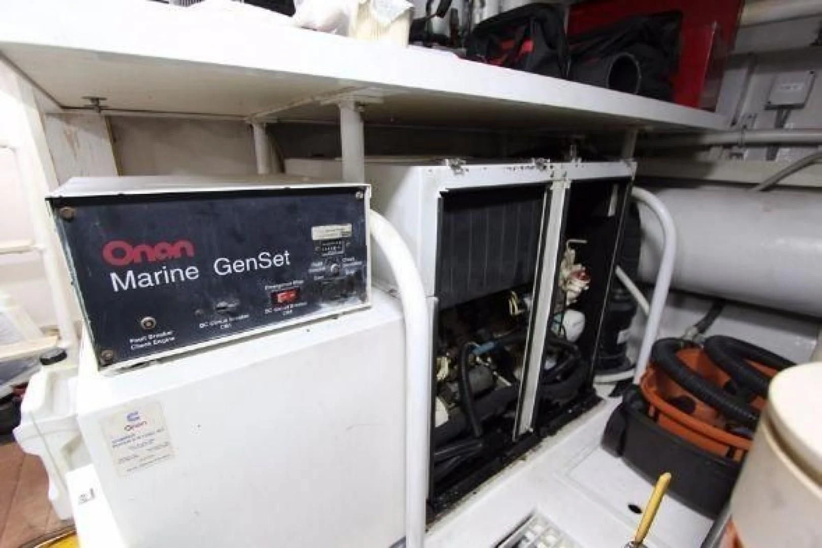 a machine with a sign aboard BROKYSTONE Yacht for Sale