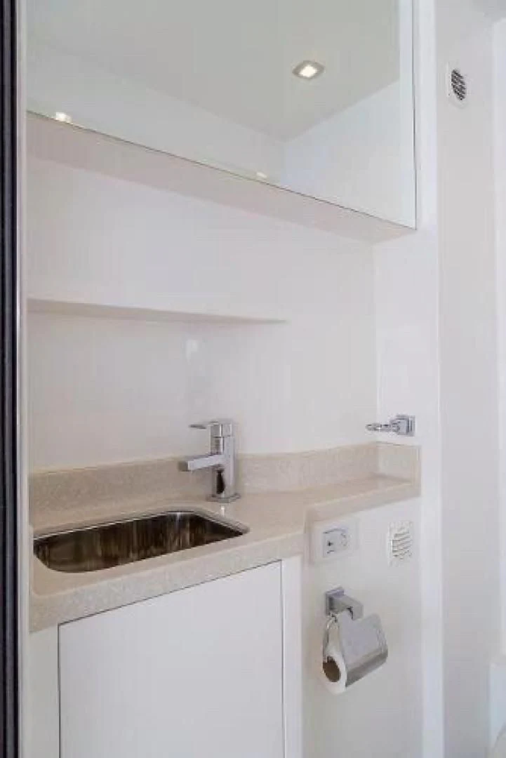a sink in a bathroom aboard FUJIMO Yacht for Sale