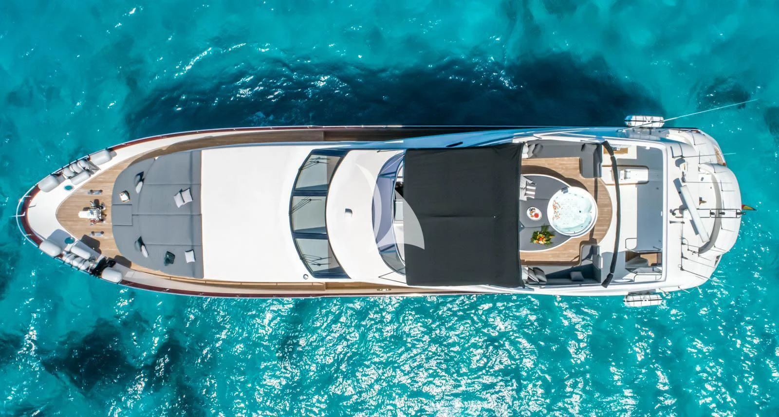 a close-up of a space ship aboard IRMAO Yacht for Sale