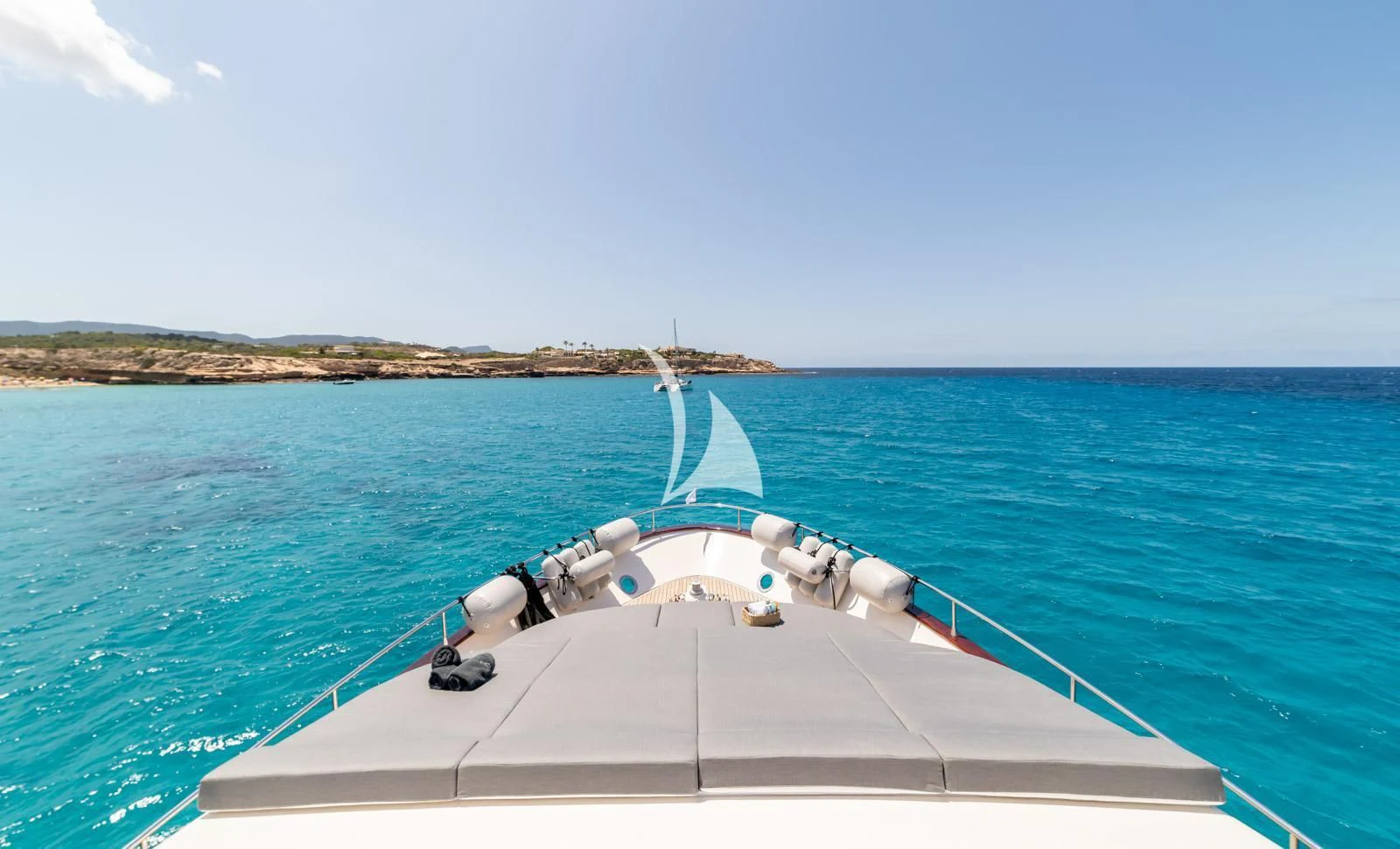 a boat in the water aboard IRMAO Yacht for Sale