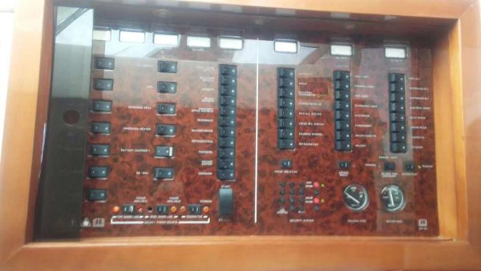 a computer monitor with a keyboard aboard KAILANI Yacht for Sale