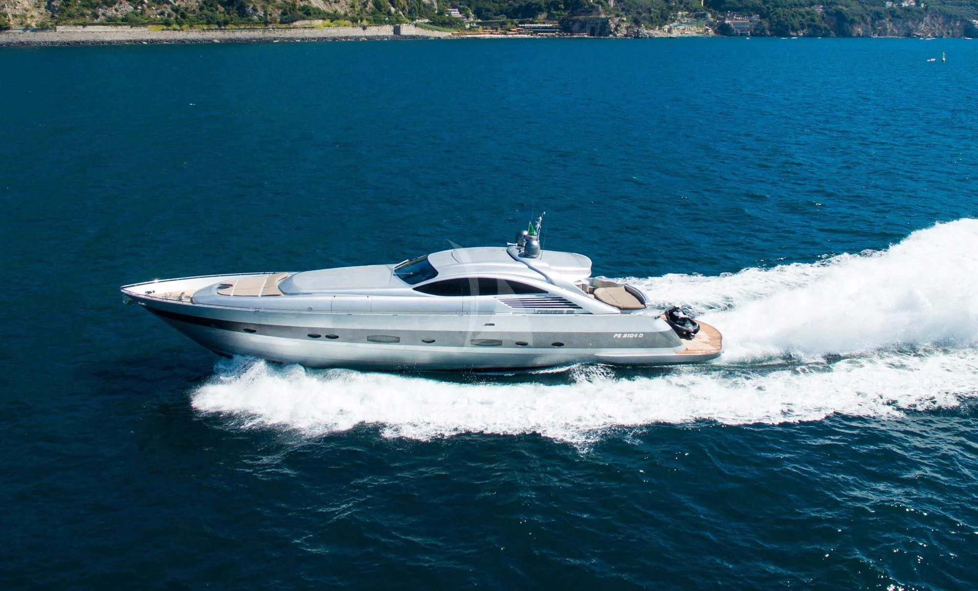 a boat on the water aboard CINQUE Yacht for Sale