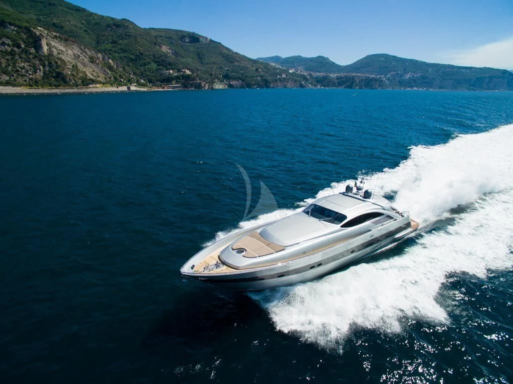 a boat on the water aboard CINQUE Yacht for Sale