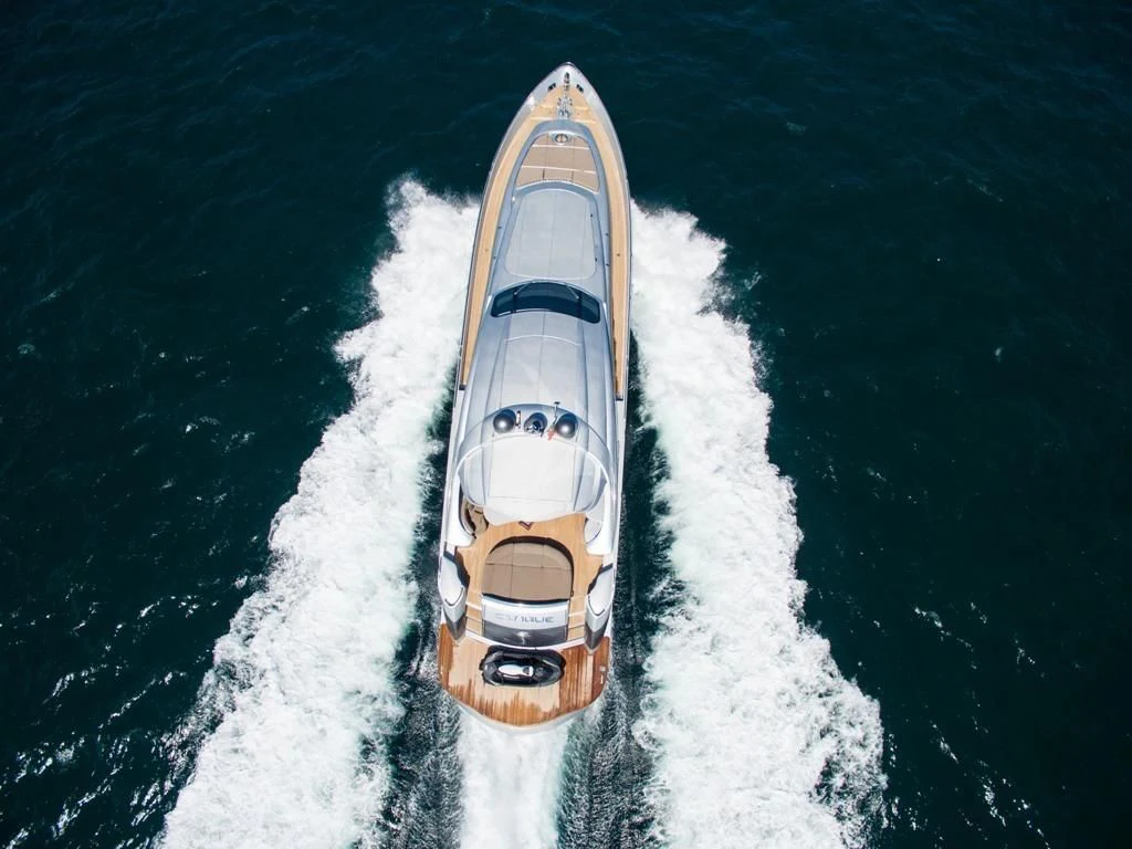 a boat in the water aboard CINQUE Yacht for Sale