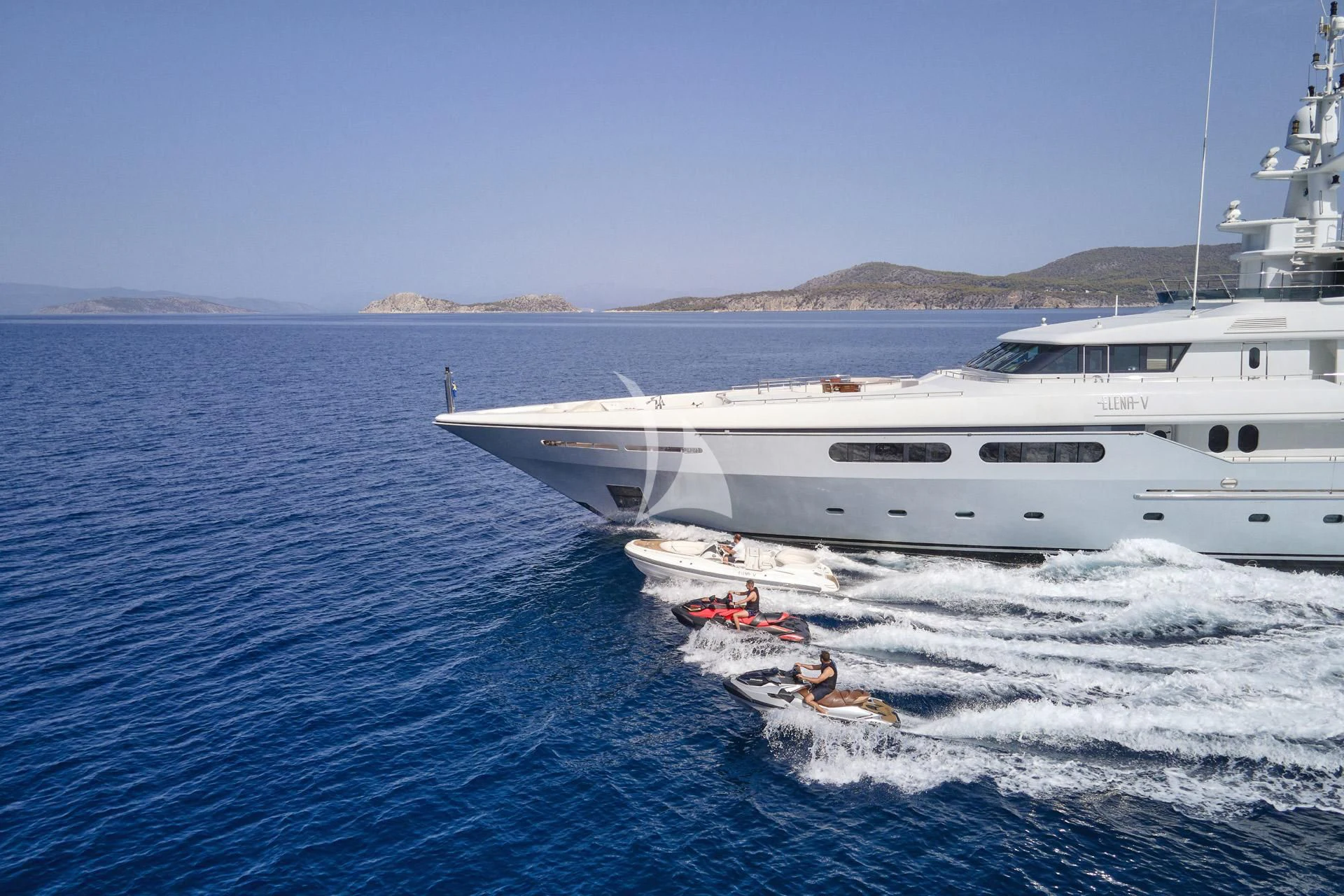 a boat in the water aboard ELENA V Yacht for Sale