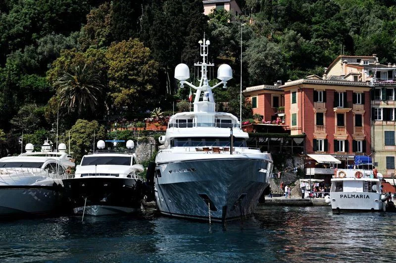 boats in the water aboard ELENA V Yacht for Sale