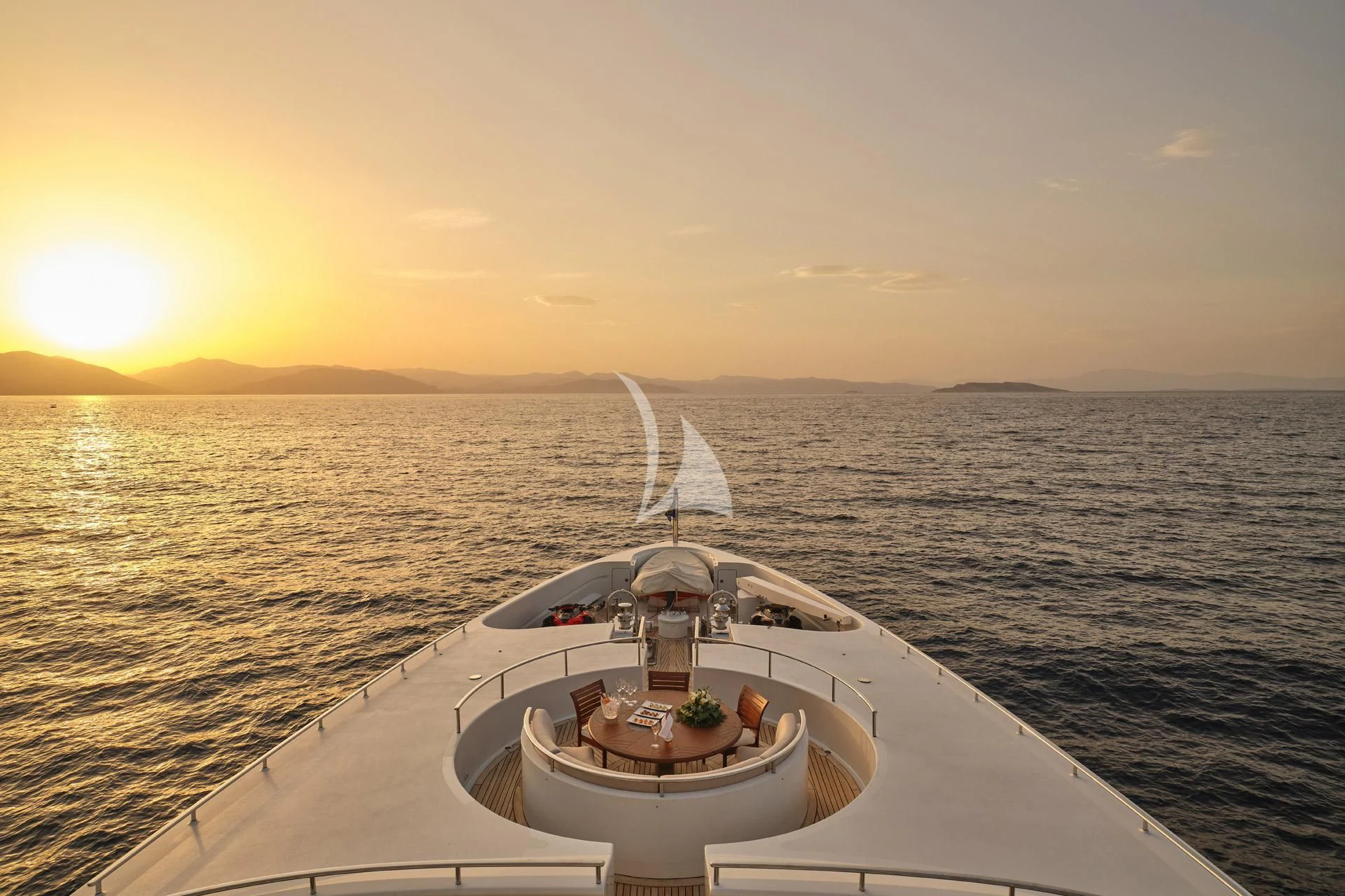 a boat on the water aboard ELENA V Yacht for Sale