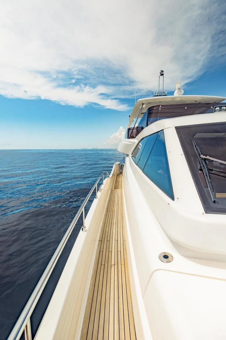 a boat on the water aboard SHE RUNS WET Yacht for Sale
