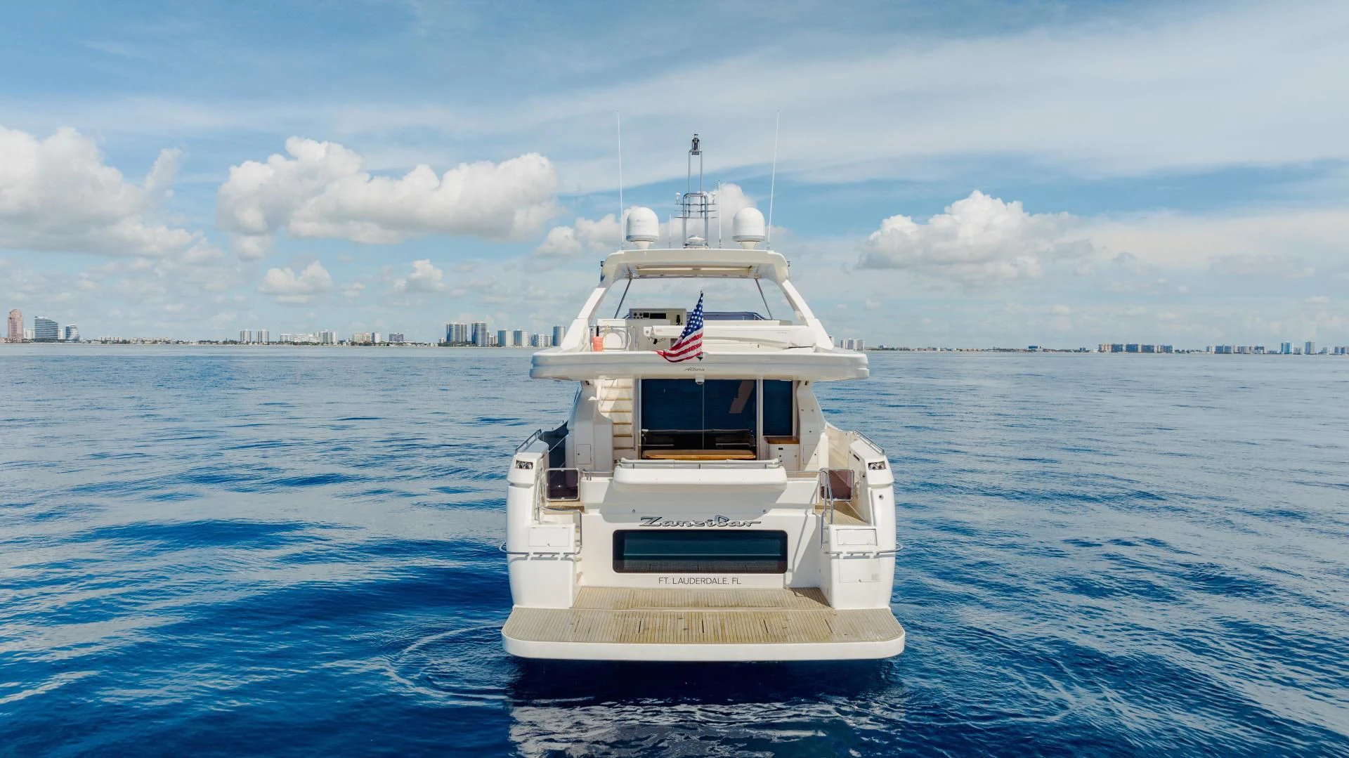 a boat in the water aboard SHE RUNS WET Yacht for Sale