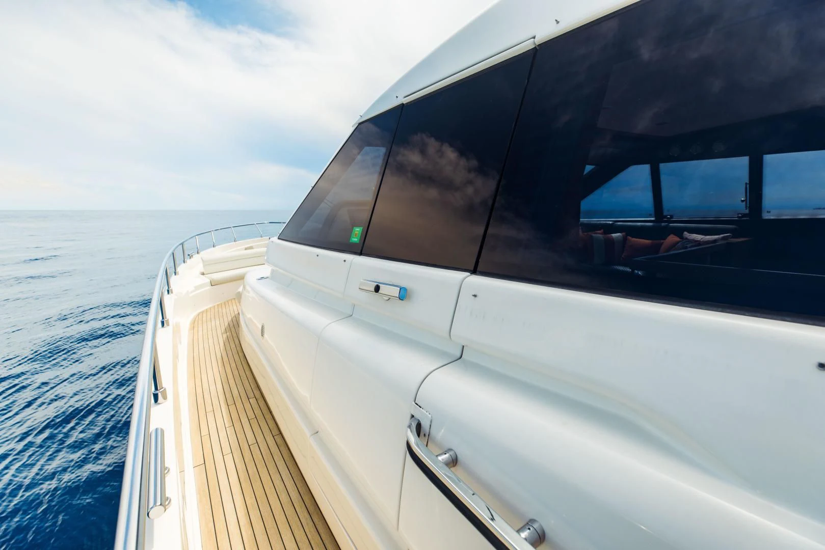 a boat on the water aboard SHE RUNS WET Yacht for Sale