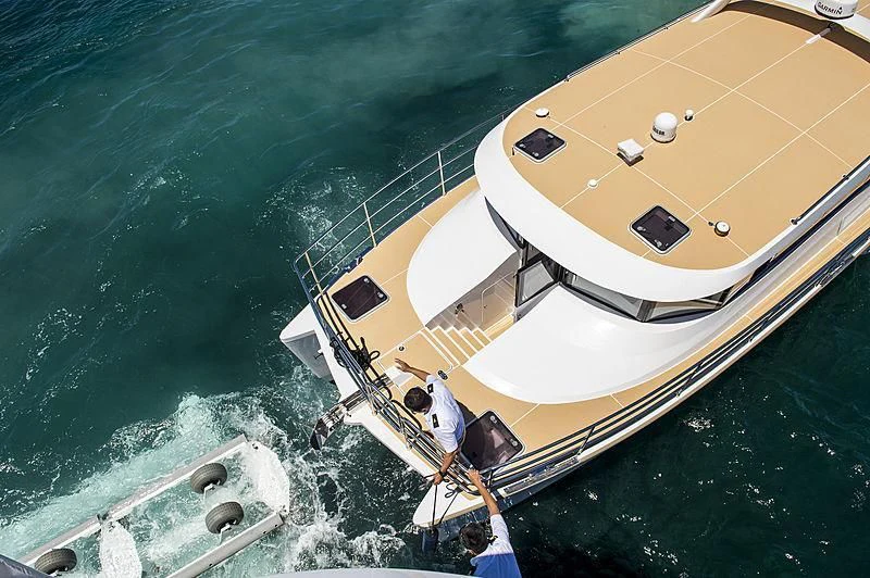a boat on the water aboard CHARLEY Yacht for Sale