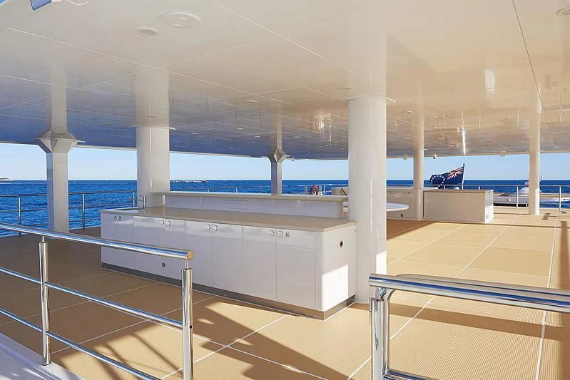 a large room with a large window aboard CHARLEY Yacht for Sale