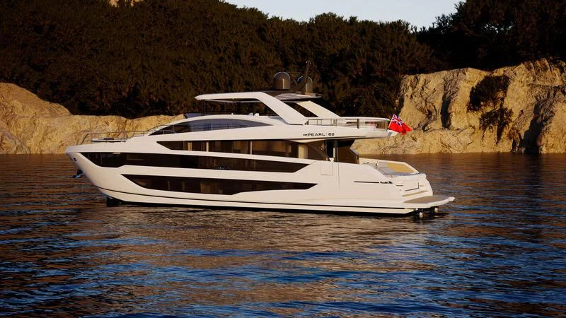 a boat in the water aboard PEARLY SPENCER Yacht for Sale